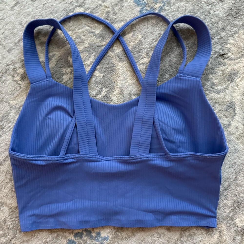 Lululemon Like a Cloud Ribbed Longline Bra *Light Support, D/DD Cup Wild Indigo - Picture 7 of 11